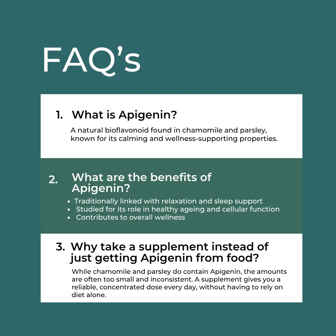Suplemento de apigenina