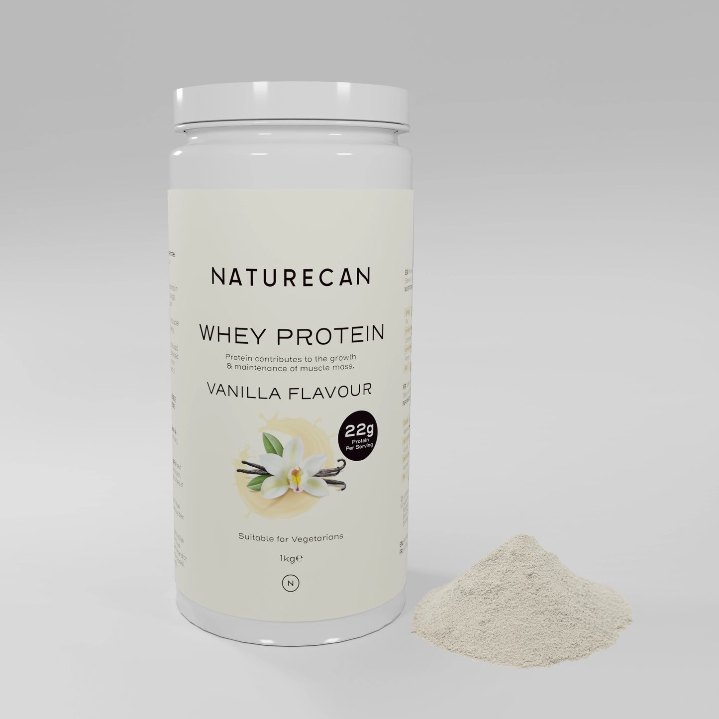 Proteína en polvo sabor vainilla