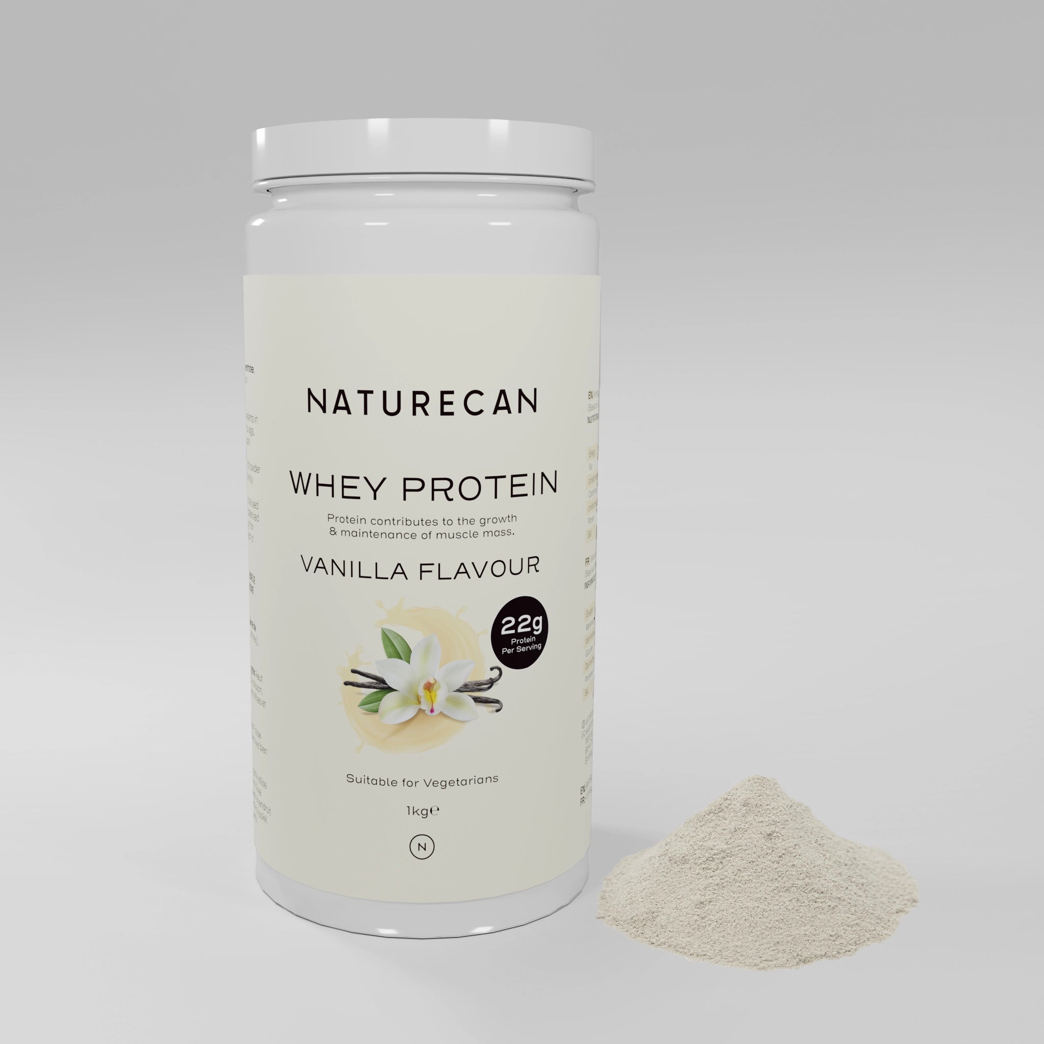 Proteína en polvo sabor vainilla