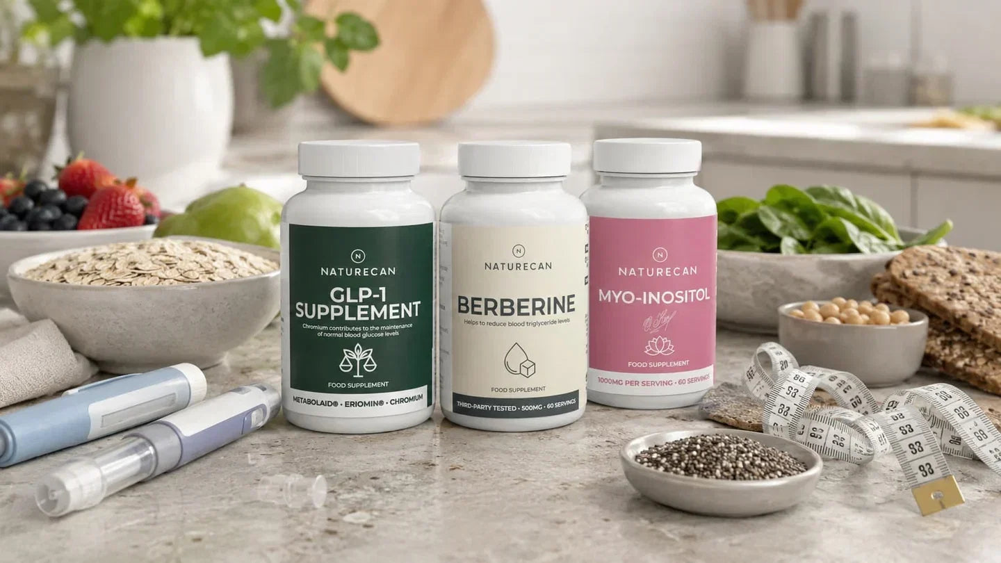Suplementos de berberina y GLP-1