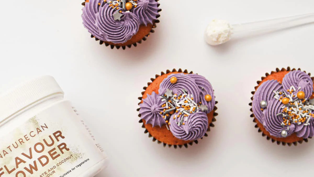 Cupcakes saludables con saborizantes Naturecan