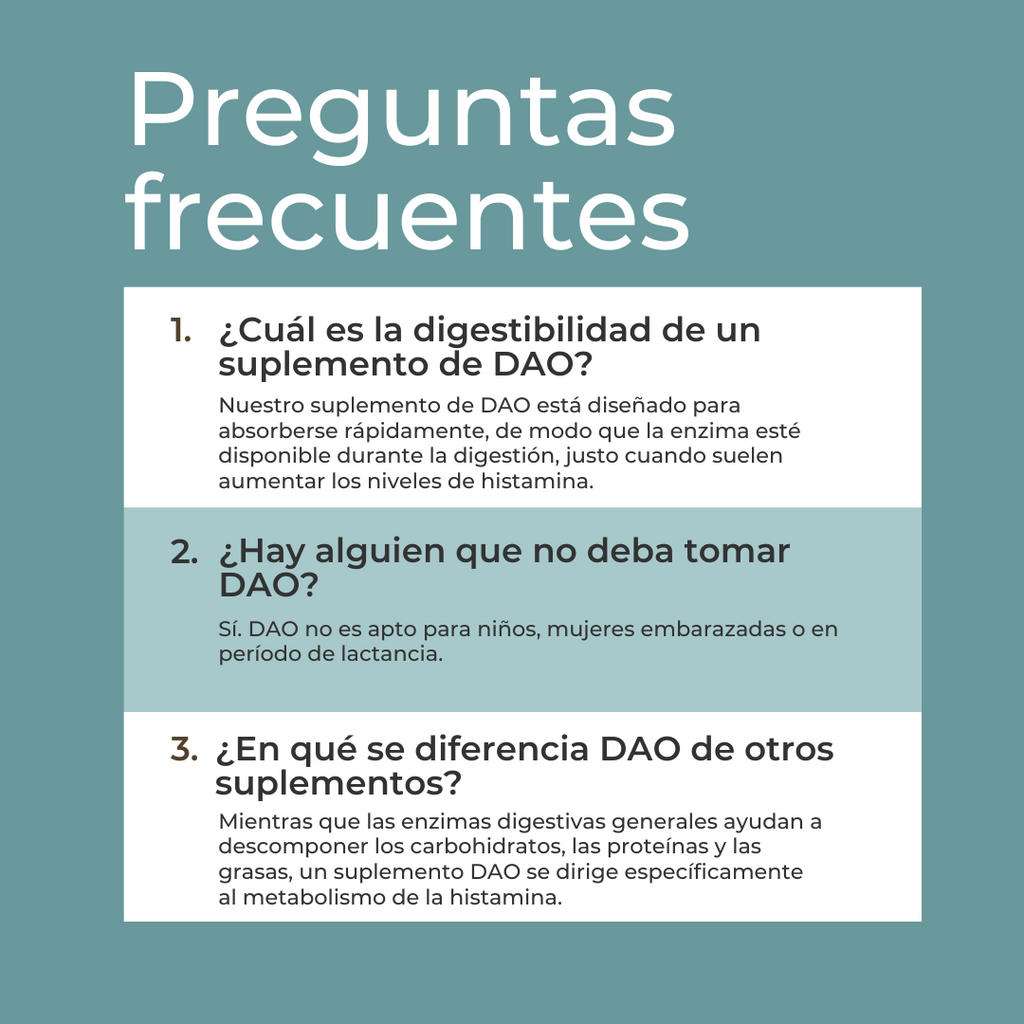 Suplemento DAO (Diamino Oxidasa)