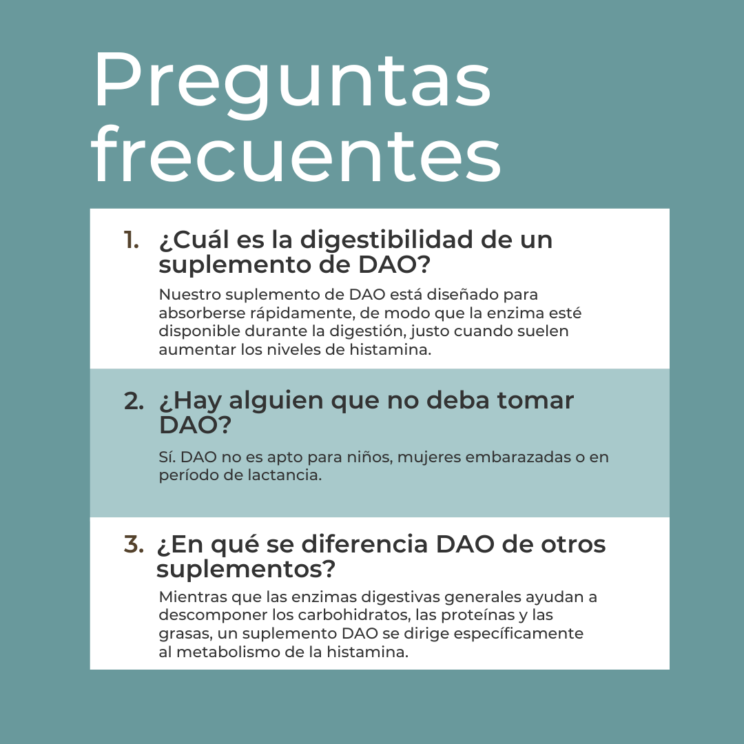 Suplemento DAO (Diamino Oxidasa)