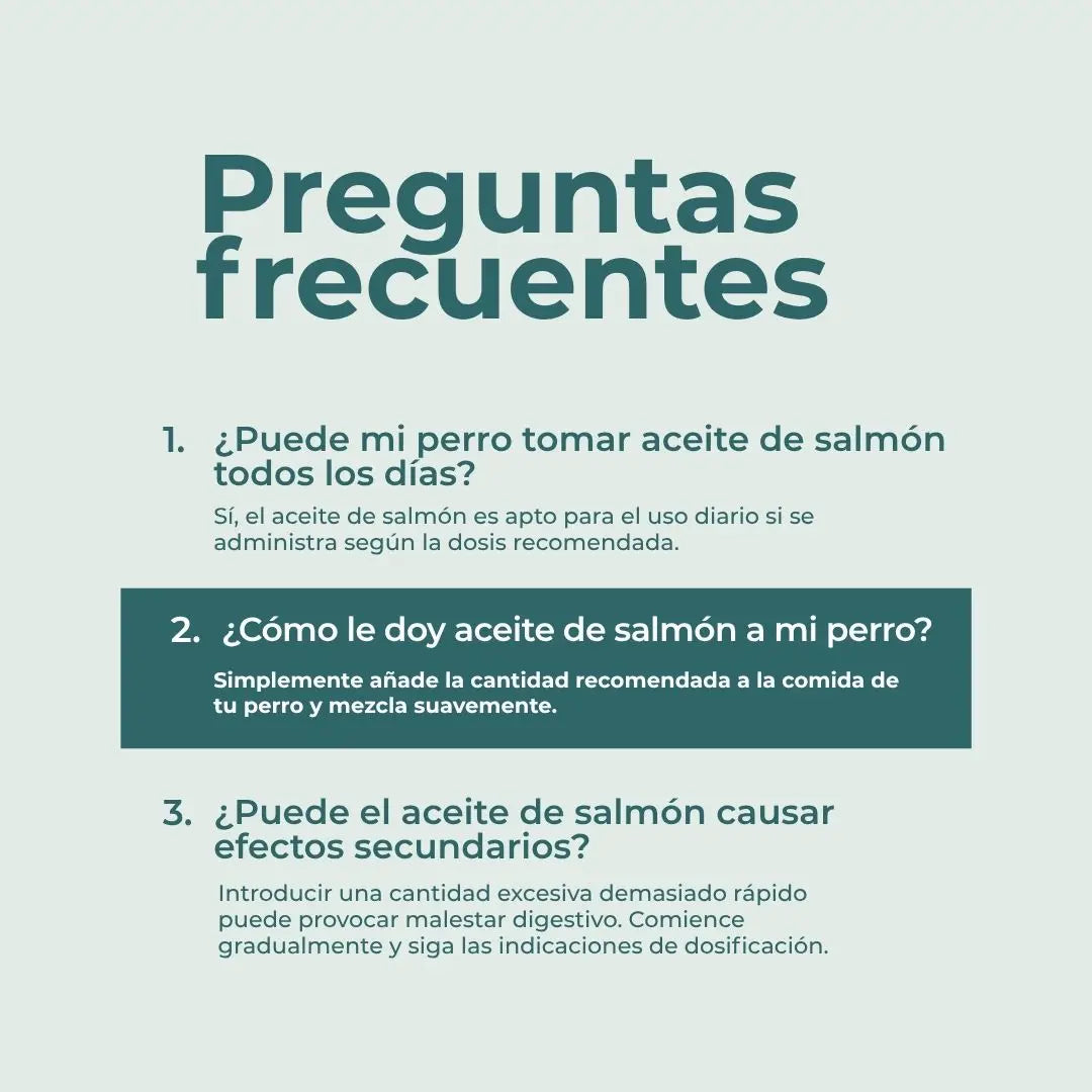 Aceite de salmón para perros