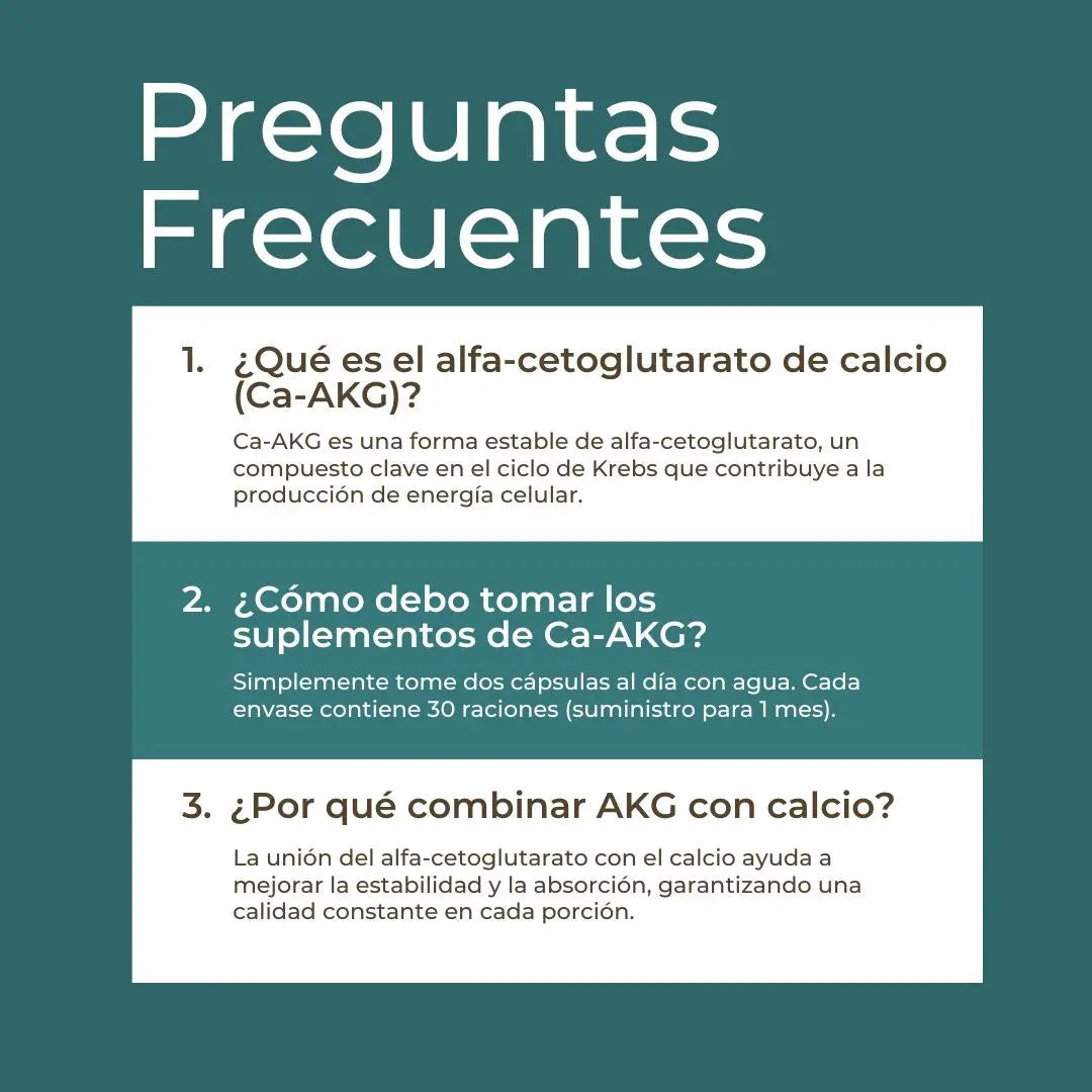 Alfa-cetoglutarato cálcico (Ca-AKG)