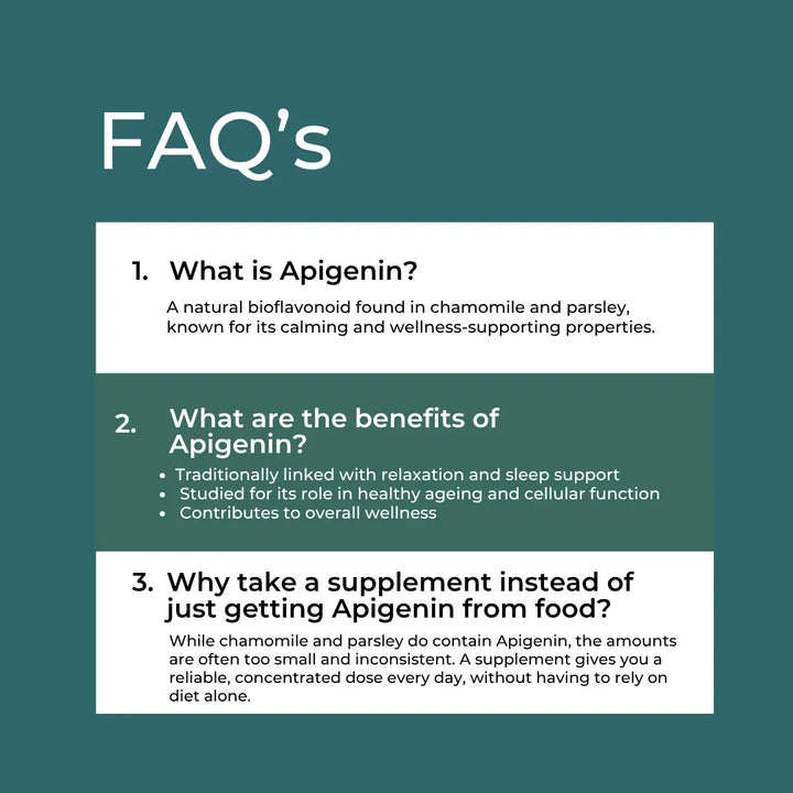 Suplemento de apigenina