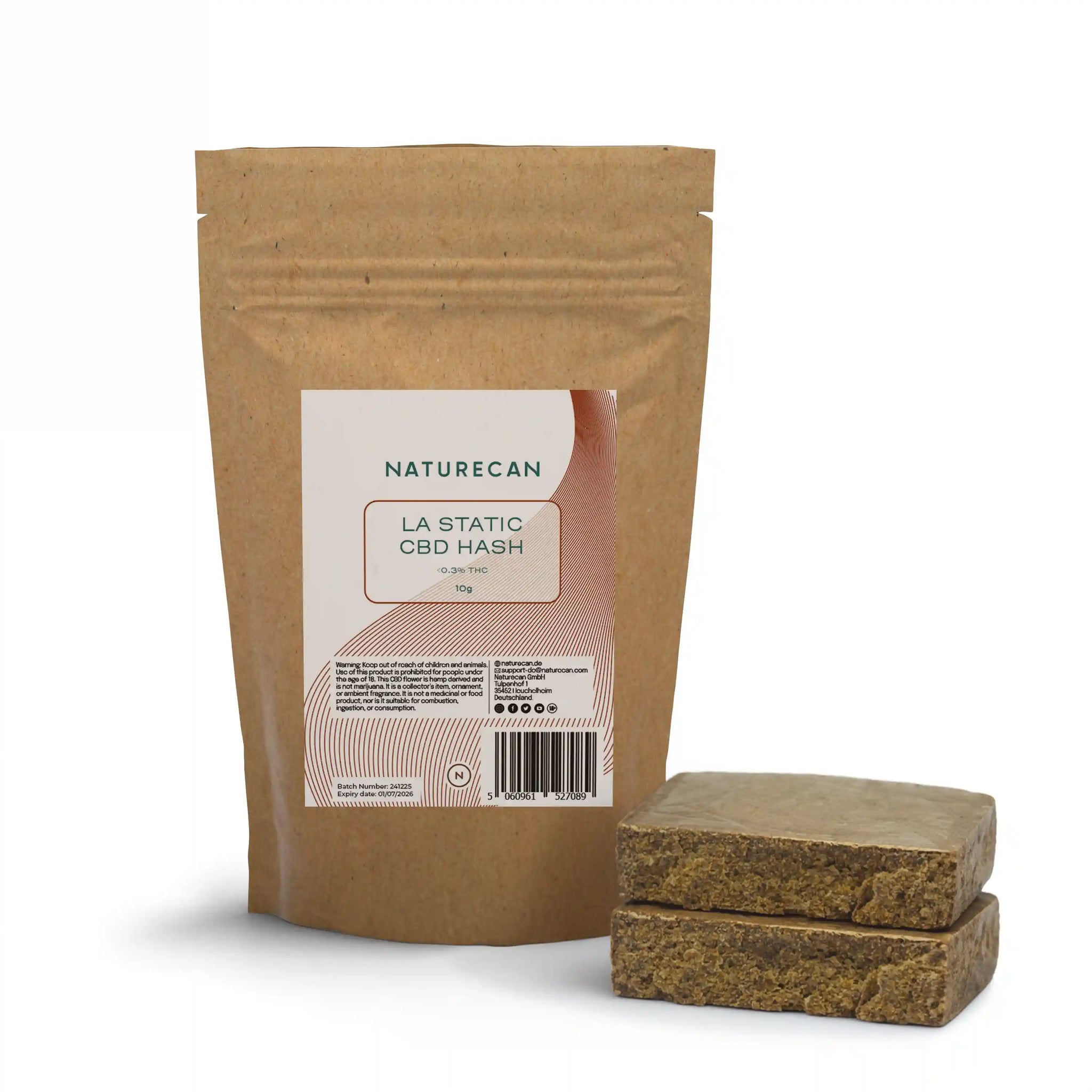 Hash estático de CBD LA Kush Cake