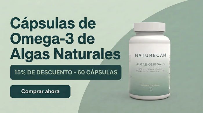 Cápsulas de Omega-3 de algas naturales