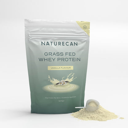 comprar proteína grass fed whey de Naturecan vainilla