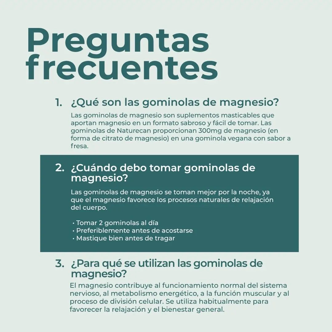 Gominolas de magnesio