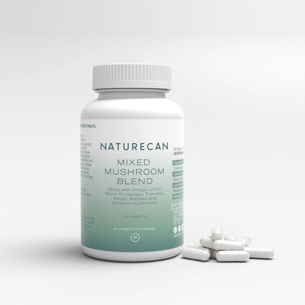 Complejo de setas con cordyceps, reishi y chaga