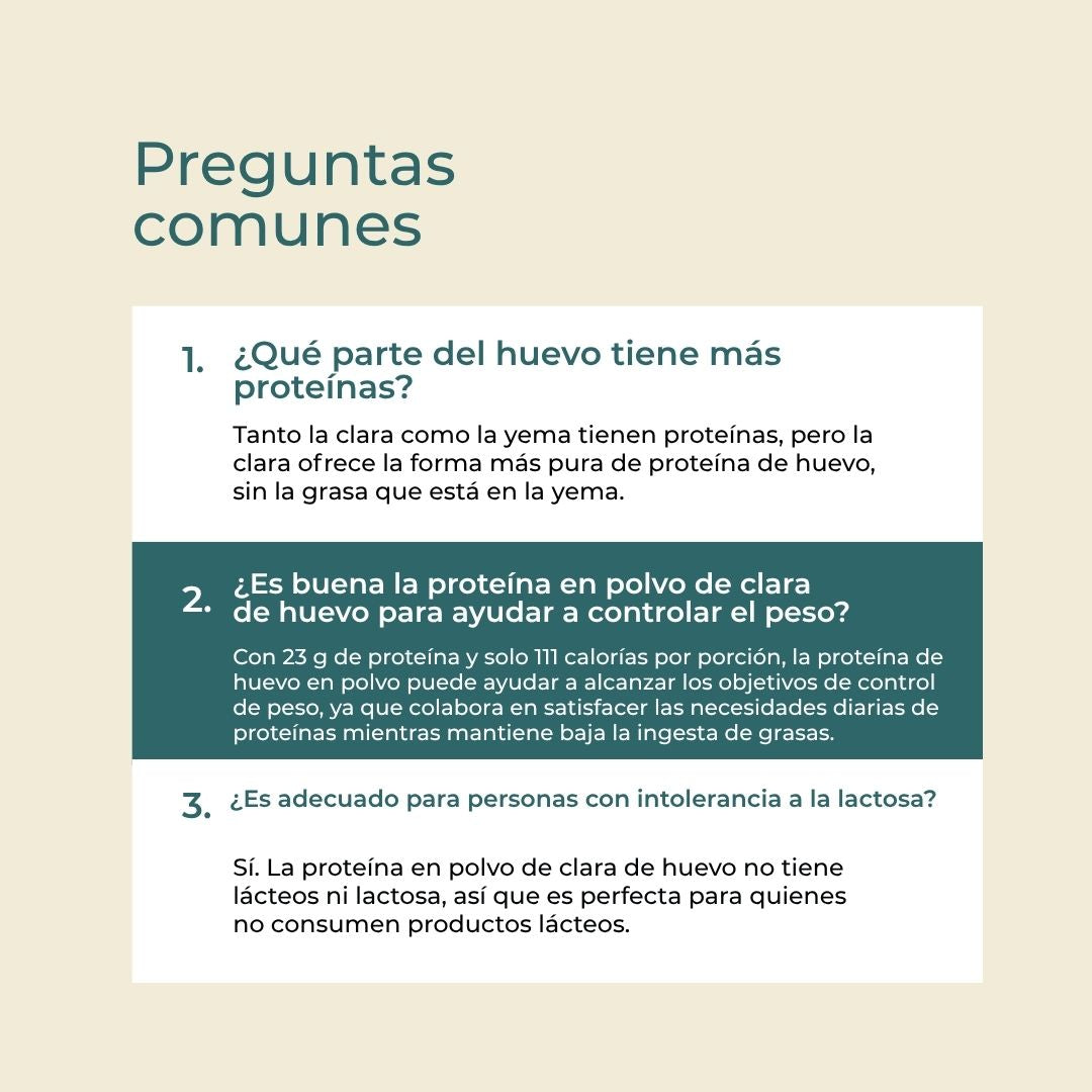 Proteína de clara de huevo