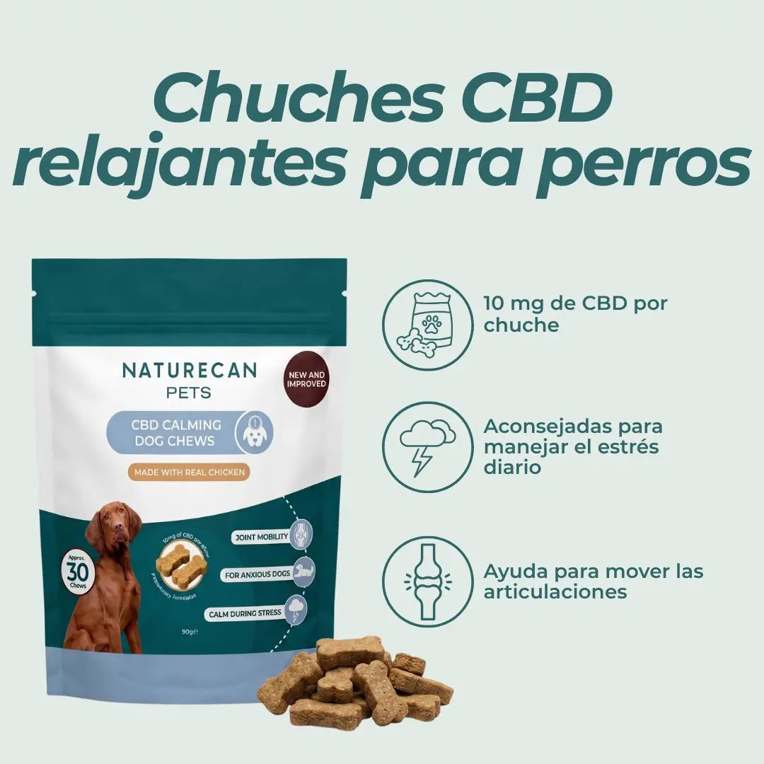 Chuches CBD relajantes para perros