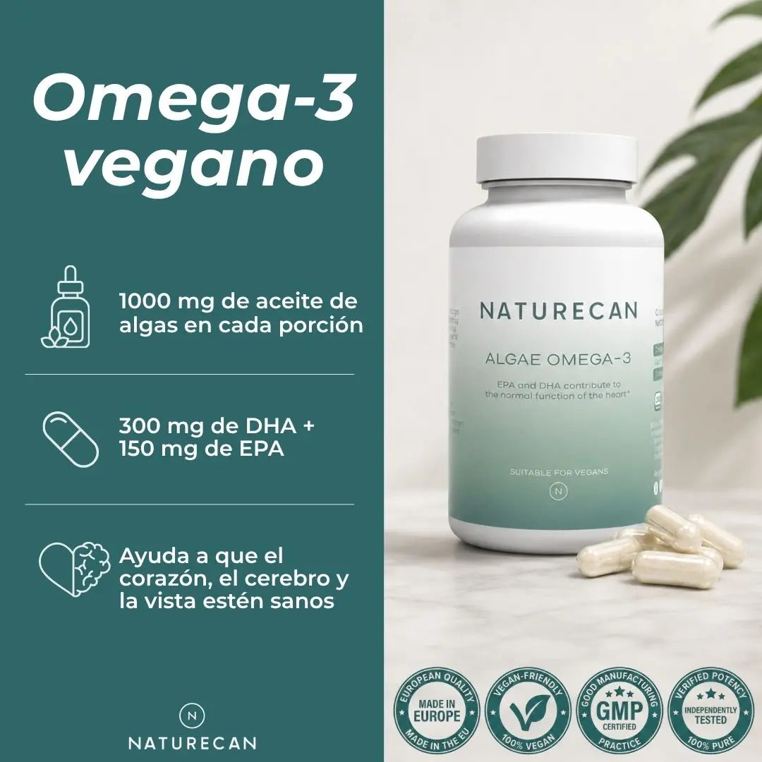 Cápsulas de Omega-3 de Algas Naturales