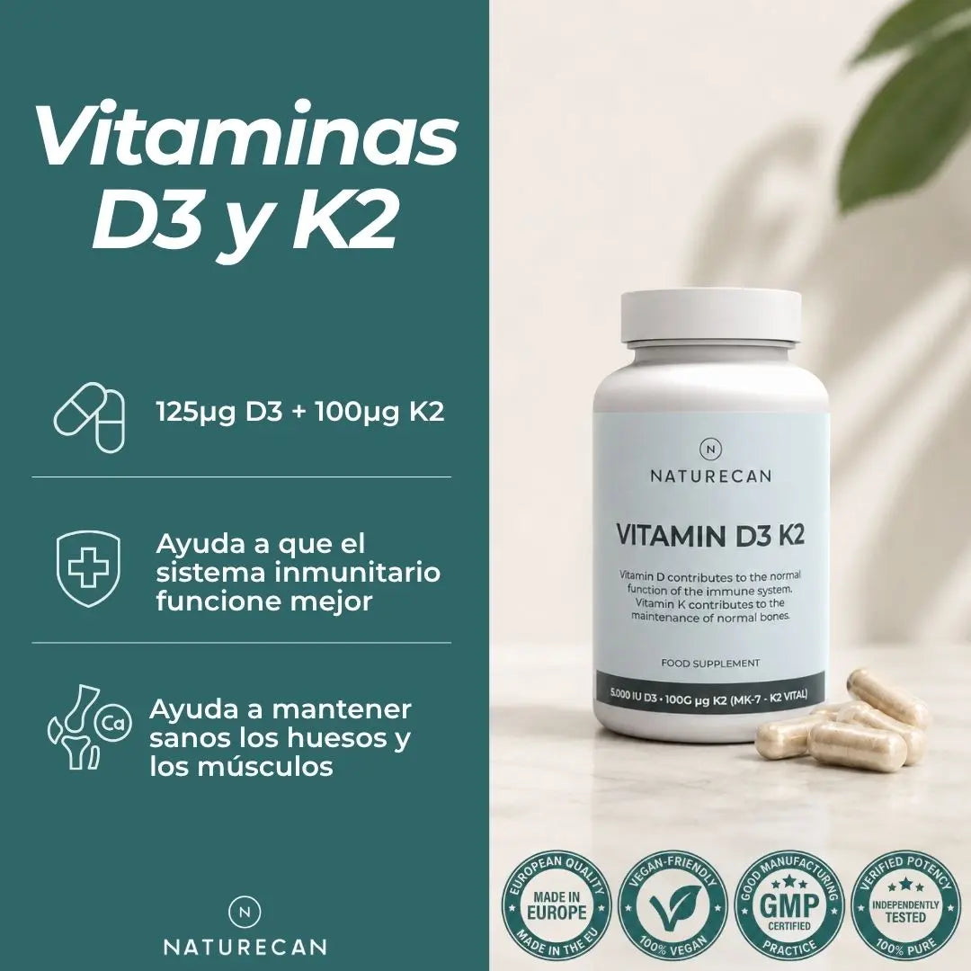 Vitamina D3 y K2